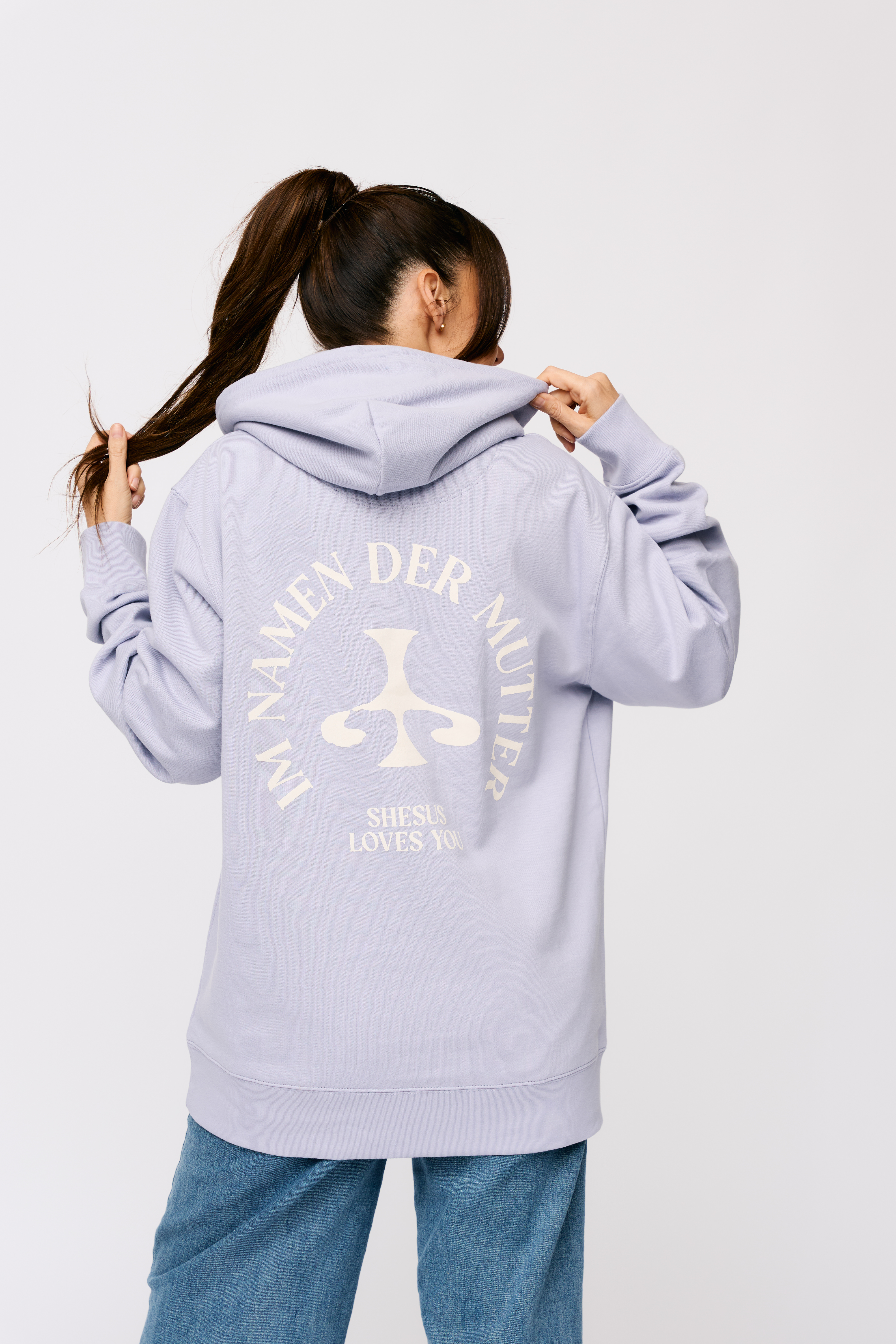 Thumbnail 2 von Hoodie "Stempel" lavender